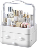 Axooms Portable Skincare Organizer, Water- and Dust-Resistant Cosmetics Display and Storage Case with Drawers for Bathroom, Bedroom and Vanity