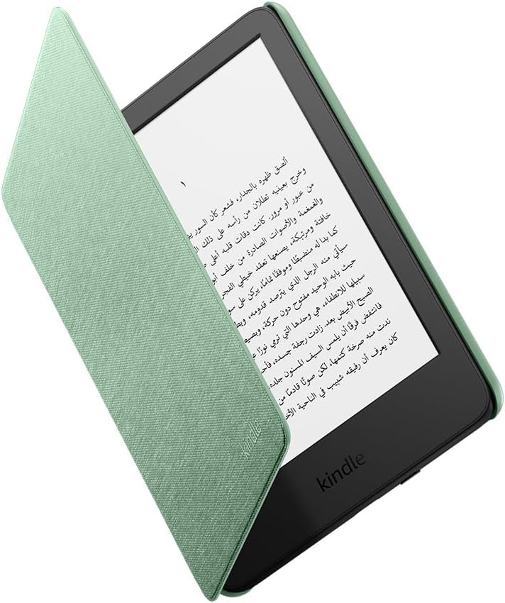 Fabric Cover for Kindle (Fits 2024 & 2022 Releases Only) – Auto Wake/Sleep, Magnetic Closure, Fold-Back Design, Lightweight – Premium Fabric with Microfiber Liner