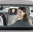 Axooms Back Seat Safest Frame Shatterproof Baby Mirror for Car Rear View Baby Car Seat Mirror to See Rear Facing Infants and Babies Baby Car Mirror Backseat Mirror for Baby - Ensure Travel Safety
