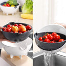 Axooms 9-in-1 Multifunctional Vegetable Slicer with Draining Basket, Portable Chopper, Grater and Magic Rotating Kitchen Vegetable Cutter