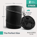 Axooms Car Trash Can, Portable Foldable Waterproof Garbage Bag, 2-Gallon 1-Pack
