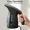 HiLIFE Steamer for Clothes, Portable Handheld Clothing Steamer, 240ml Big Capacity, 700W, Strong Power, Fabric Quick Wrinkle Remover with Brush for Home, Office(ONLY 120V) -Blue