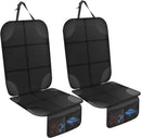 Axooms Car Seat Protector for Child Seat Pad, Pack of 2 ISOFIX Seat Protectors, Car Child Seat, Non-Slip and Waterproof with Thick Padding and 2 Mesh Pockets