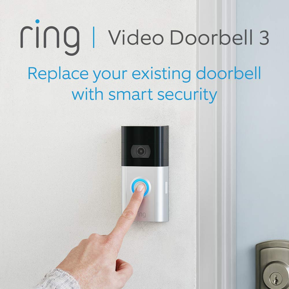 Ring Video Doorbell Rechargable Battery Powerd