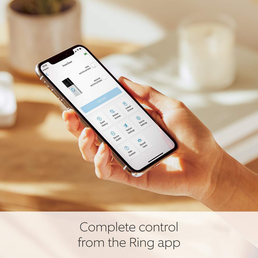 Ring Video Doorbell Rechargable Battery Powerd