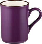 Axooms 5-Piece Stoneware Mug Set with Chrome Stand — 4 Colorful 280 ml Mugs for Coffee & Tea