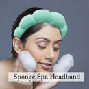 Axooms Soft Terry-Cloth Spa Headband for Face Washing, Makeup, and Skincare, Non-Slip Puffy Hair Band
