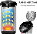 Axooms 6.8L Instant Hot Water Dispenser - Electric Thermal Kettle with Auto Dispense, Sabbath Mode, Digital Temperature Control & Fast Reboil | 304 Stainless Steel Tea & Coffee Urn for Home, Office & Gatherings