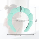 Axooms Soft Terry-Cloth Spa Headband for Face Washing, Makeup, and Skincare, Non-Slip Puffy Hair Band
