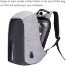 Axooms Anti-Theft Water-Resistant Laptop Travel Bag with Large Storage Capacity and USB Phone Charging Port