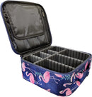 Axooms Cosmetics Storage Bag with Adjustable Compartments, Black, 25 × 22 × 9 cm
