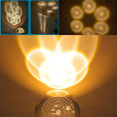 Axooms 3D Galaxy Crystal Ball Night Light, Solar System USB Crystal Lamp, Wooden Colorful Home Decor Gift for Teens, Boys and Girls