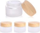 Axooms Frosted Glass Cosmetic Jars with Leak-Proof Lids, 30 ml, Multiple Pack Options