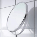 Axooms TRENSUM Round Double-Sided Magnifying Makeup Mirror, 6-3/4 Inches, Stainless Steel