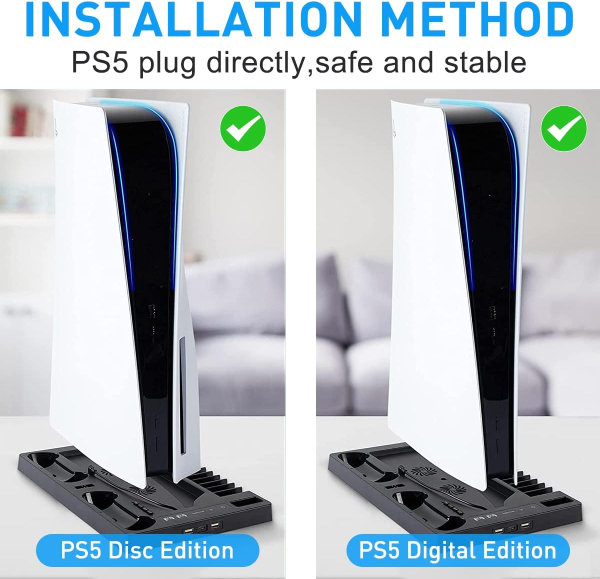 Vertical Cooling Stand for PS5 Digital Edition