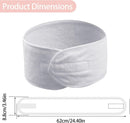 Axooms Spa Facial Headband, Spa Headbands for Women Make Up Hair Headband Skincare Headbands Towel Head Band Adjustable Coral Fleece Elastic Hair Band for Washing Face Sports-4 PCS