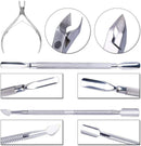 Axooms Stainless Steel Cuticle Removal Tool Set, 3 Pieces