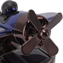 Axooms Solar-Powered Rotating Helicopter Car Air Freshener with Aromatherapy Diffuser, Long-Lasting Cologne Scent, Unique Car Interior Decor Accessory