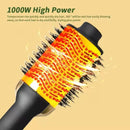 Axooms 4-in-1 Negative Ionic Hair Dryer, Volumizing and Curling Brush with Ergonomic Handle, Detachable Head and 3 Heat Settings, 1000W