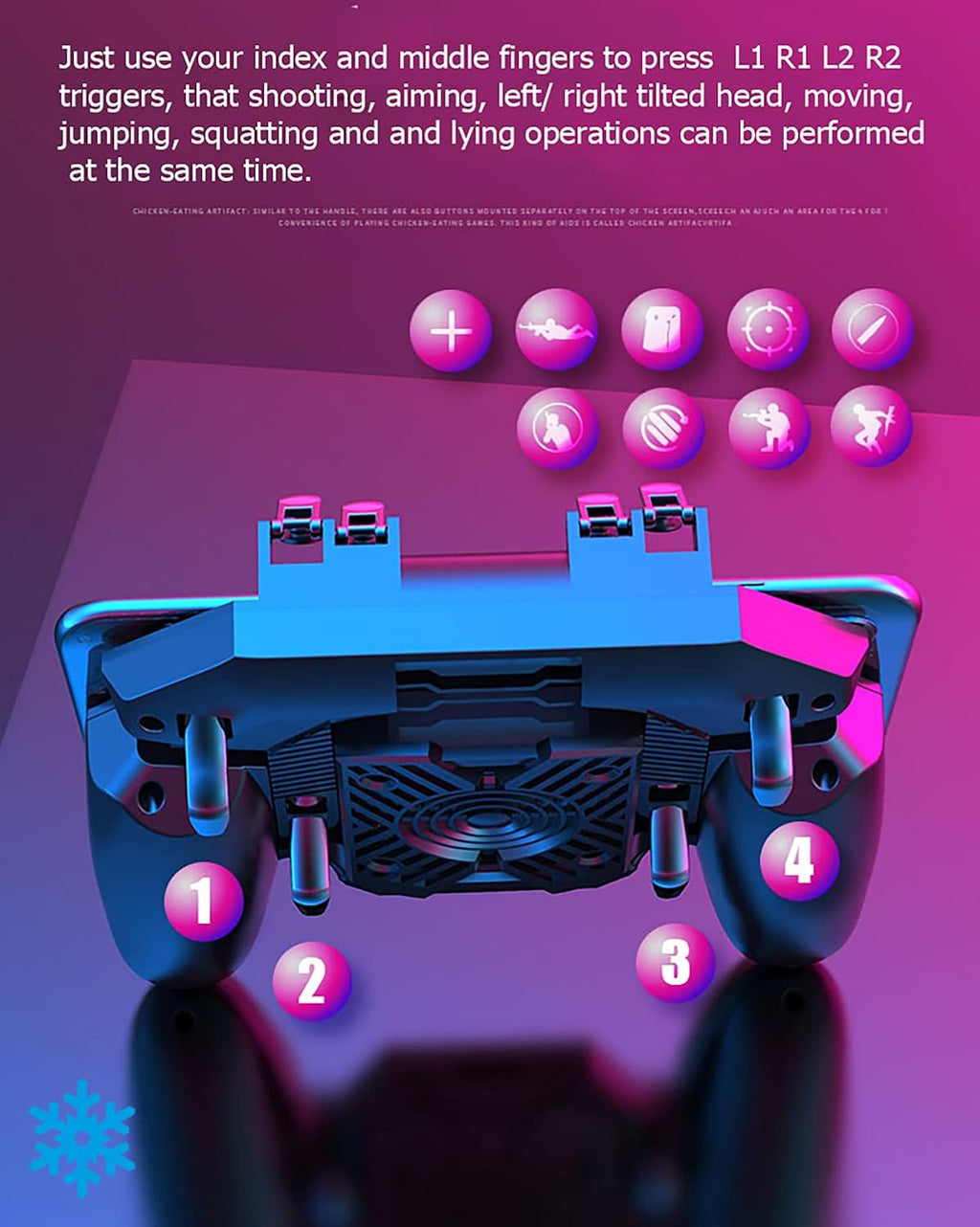 Mobile Phone Controller with Fast Cooling Fan
