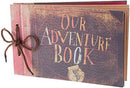 Axooms Charm Collection Family Photo Album - Our Adventure Book Design by Pixar Up - Handmade Expandable Family Scrapbook 11.6 x 7.5 Inch 80 Pages with Storage Box - DIY Accessories Set