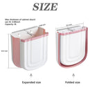 Axooms Collapsible Hanging Kitchen Trash Can, 2.4-Gallon Cabinet Door Bin