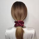 Axooms 6-Piece Satin Silk Scrunchie Set, Soft Ponytail Holders for Women and Girls, 4.3-Inch Pink Hair Ties