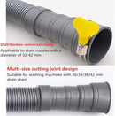 Axooms Universal Washing Machine Drain Hose Extension Kit 3M | Fits 30/34/38/42mm Outlets | Leak-Proof Clamp | Compatible with Washers, Dishwashers & Dryers