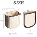 Axooms Collapsible Hanging Kitchen Trash Can, 2.4-Gallon Cabinet Door Bin