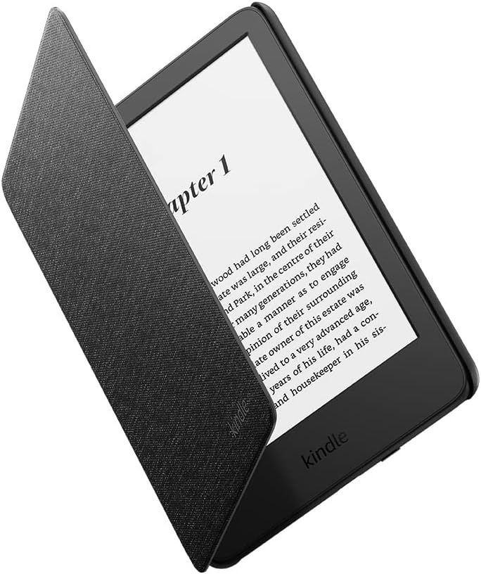 Fabric Cover for Kindle (Fits 2024 & 2022 Releases Only) – Auto Wake/Sleep, Magnetic Closure, Fold-Back Design, Lightweight – Premium Fabric with Microfiber Liner