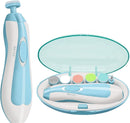 Axooms Baby Nail Trimmer with LED Light, Electric Nail Cutter for Newborns 0–6 Months, Multiple Filing Heads, Newborn Care Kit, Pack of 1