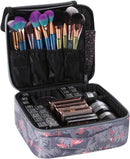 Axooms Cosmetics Storage Bag with Adjustable Compartments, Black, 25 × 22 × 9 cm