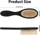 Axooms Men's Beard & Barber Cleaning Brush Set with Wooden Handle, 2 Pieces