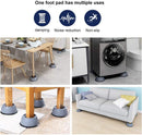 Camilles Washing Machine Holder, Anti-Vibration Foot Pads, Shock Absorbing Washing Machine Pads, Noise Cancelling Furniture Feet (4 Pieces)