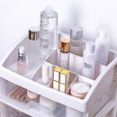 Axooms Makeup Organizer with 3 Drawers for Cosmetics, Brushes, Lotion, Lipstick, Nail Products and Jewelry, White