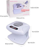 Axooms 300W Air Nail Dryer with Automatic Sensor, Warm and Cool Air Fan for Regular Nail Polish, Home and Salon Use