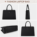 Axooms Women's 15.6-Inch Water-Resistant Leather Laptop Tote Bag