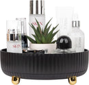 Axooms 360° Rotating Perfume and Makeup Organizer Tray, Large, Ivory White