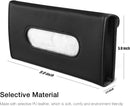 Axooms Black PU Leather Car Tissue Holder, Sun Visor, Rear Seat, and Door Mount