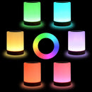 Axooms Night Light, LED Portable Bedside Table Lamp, USB Rechargeable, Touch & Remote Control Dimmable Light, RGB Color Changing, Portable Lamp for Bedroom, Living Room, Camping