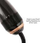 Axooms 2-in-1 Hair Styling and Air Drying Brush with Dual-Bristle Technology for Effortless Detangling and Smoothing, Lightweight Ergonomic Design