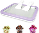 Rolled Ice Cream Maker | Instant Ice Cream Machine, White | 2 Spatulas, Frozen Yogurt Pan, DIY, Fun Family Activity for Parents & Kids, Quick Gelato Tray