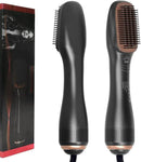 Axooms 1200W Ceramic Hot Air Hair Dryer Brush, Rotating Straightening, Styling and Volumizing Brush with 3 Heat and 2 Speed Settings for All Hair Types