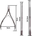 Axooms Stainless Steel Cuticle Removal Tool Set, 3 Pieces