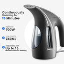 HiLIFE Steamer for Clothes, Portable Handheld Clothing Steamer, 240ml Big Capacity, 700W, Strong Power, Fabric Quick Wrinkle Remover with Brush for Home, Office(ONLY 120V) -Blue