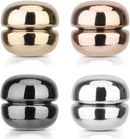Axooms 4 Pairs Magnetic Hijab Pins, Strong Multipurpose No-Needle Magnetic Hijab Pins, Colorful Magnetic Scarf Pin No Snag, Magnetic Clothing Clasp for Women's Dresses and Scarves (Gold Plated)