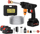Axooms 48V High Pressure Water Sprayer 2 Batteries - Car Washing Machine, 5M Range, Cordless Portable Electric High Pressure Washer Gun, Used for Floor Cleaning and Garden Watering (2 Batteries)