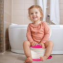 Axooms Foldable Toddler Travel Potty, Portable Car Potty with Disposable Liners, Compact Toilet Seat for Travel, Camping, and Outdoor Use, Pink