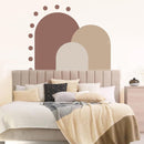 Axooms Large Boho Rainbow Arch Wall Stickers, Abstract Boho Decor for Girls' Bedrooms, Nurseries, and Kids' Rooms