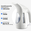 HiLIFE Steamer for Clothes, Portable Handheld Clothing Steamer, 240ml Big Capacity, 700W, Strong Power, Fabric Quick Wrinkle Remover with Brush for Home, Office(ONLY 120V) -Blue